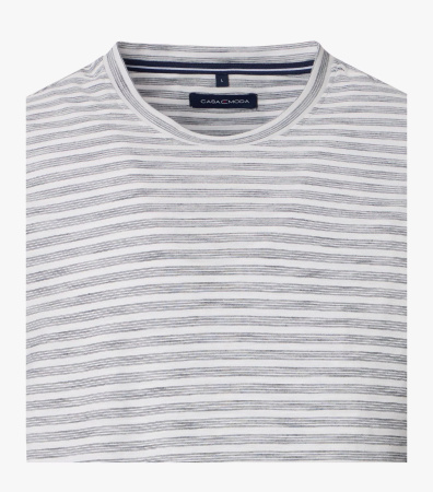 Футболка в серую полоску Casa Moda