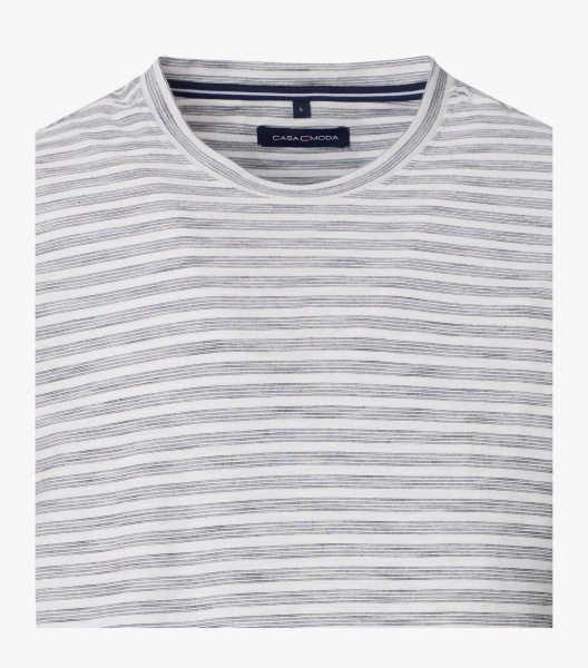 Футболка в серую полоску Casa Moda
