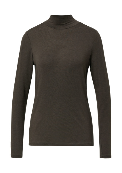 Полупрозрачная джемпер с воротником-стойкой  Comma