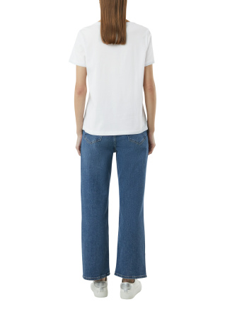 Футболка с мерцающим принтом Comma Ci