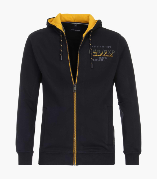 Толстовка на молнии темно-синяя Casa Moda