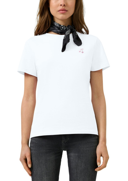 Хлопковая футболка с коротким рукавом QS by S.Oliver