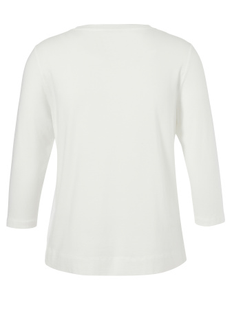 Футболка белого цвета с рукавом 3/4 Via Appia