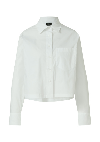 Укороченная блуза из поплина S.Oliver