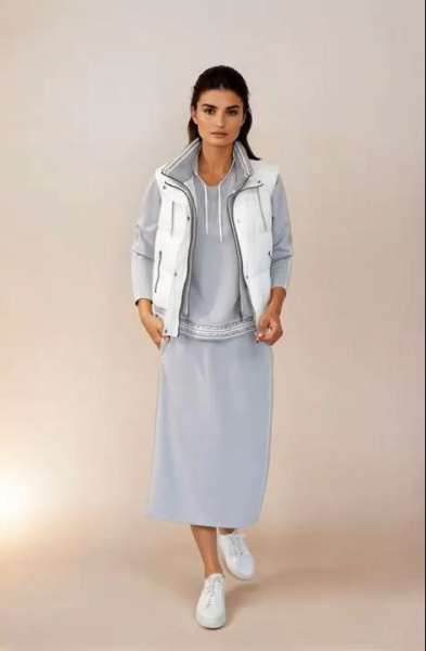 Юбка из трикотажа с тейпом-лампасом Lebek (Лебек)