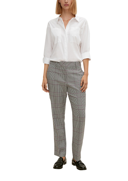 Эластичные брюки в клетку "Принца Уэльского" Comma