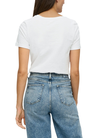 Белая футболка с коротким рукавом S.Oliver