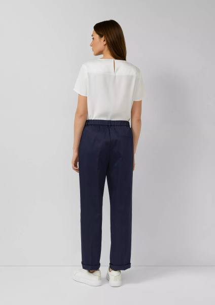 Брюки-чиносы из хлопка с оптикой сатина S.Oliver