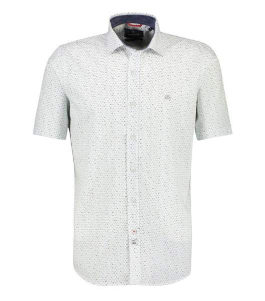 Белая хлопковая сорочка с орнаментом Lerros