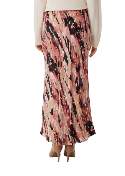 Юбка-миди с оптикой сатина Comma