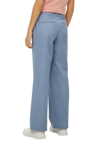 Широкие брюки пыльно-синего цвета из плотной ткани S.Oliver