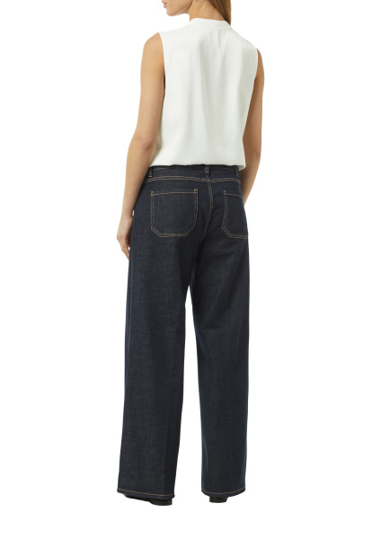 Блуза-топ с планкой на потайных пуговицах Comma