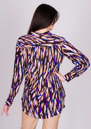 Блуза из вискозы с фантазийным орнаментом Comma