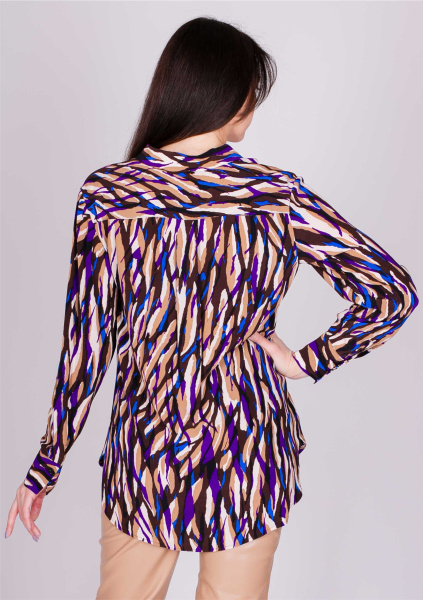 Блуза из вискозы с фантазийным орнаментом Comma