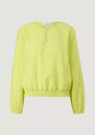 Блуза цвета лайм на резинке CommaCi