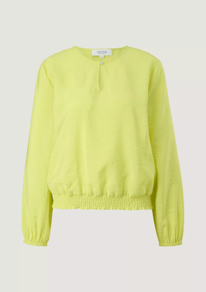 Блуза цвета лайм на резинке CommaCi