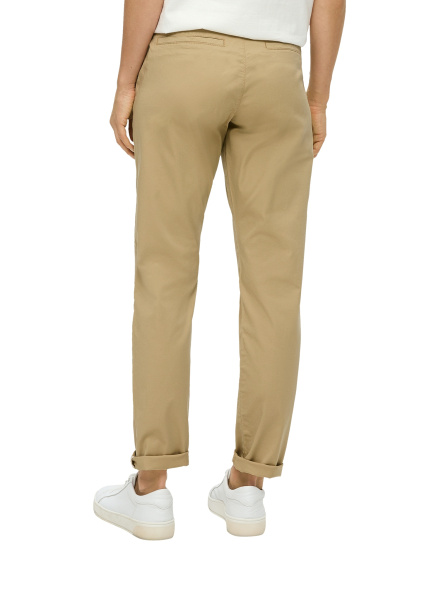 Бежевые брюки-чиносы с поясом S.Oliver