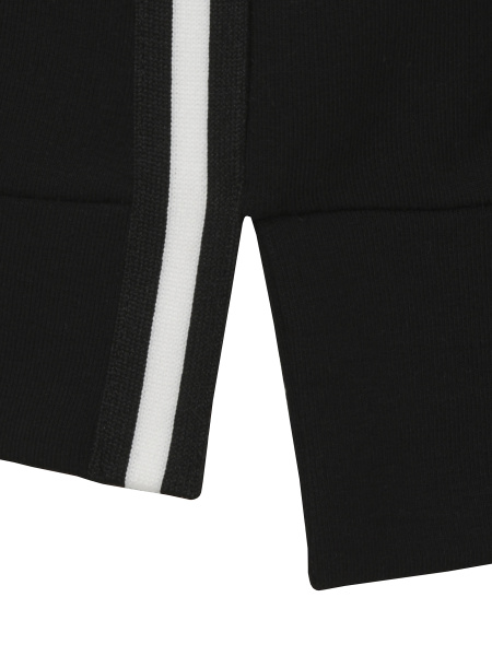 Трикотажный свитшот черного цвета с белой отделкой Via Appia