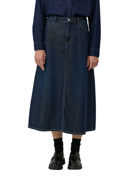 Джинсовая юбка миди с 5 карманами S.Oliver