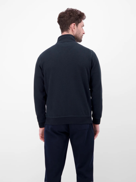 Свитшот темно-синего цвета со структурой Lerros