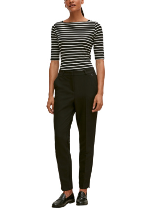 Полосатая футболка с рукавами средней длины Comma 