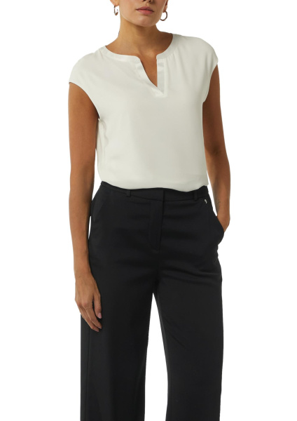 Блузка-топ с атласной отделкой Comma