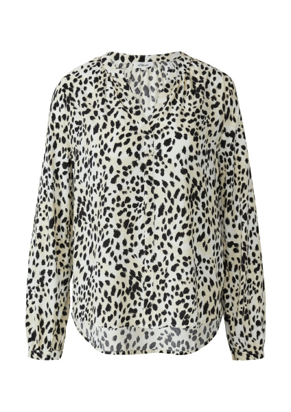 Блузка-туника из смеси вискозы с принтом S.Oliver