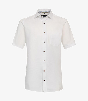 Сорочка с коротким рукавом белого цвета modern fit Casa Moda