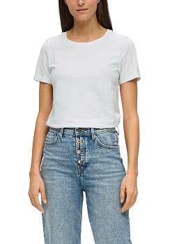 Белая футболка с коротким рукавом S.Oliver