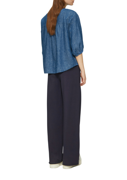 Блуза из смеси льна и хлопка с рукавом 3/4  S.Oliver