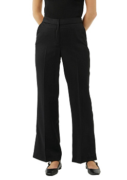 Черные брюки из тонкой струящейся ткани Comma