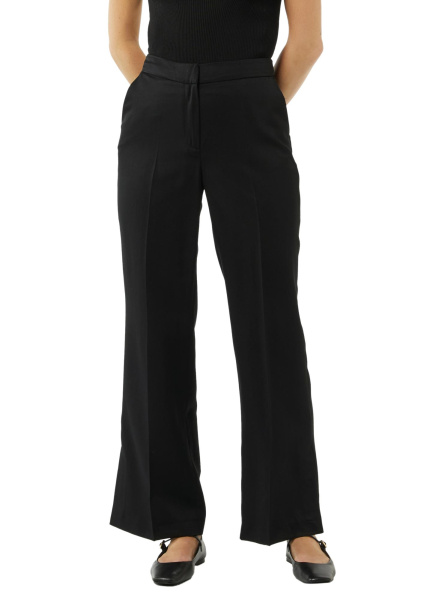 Черные брюки из тонкой струящейся ткани Comma