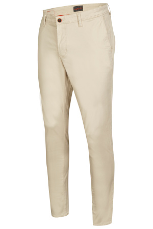 Хлопковые чиносы бежевого цвета Harvey Hattric
