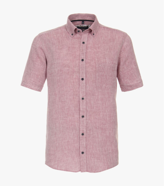 Льняная сорочка с коротким рукавом CasaModa