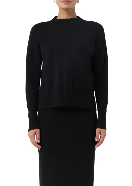 Свитер из смеси вискозы с декоративной строчкой Comma