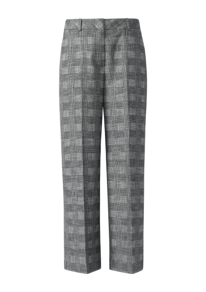 Брюки в серую клетку Comma 