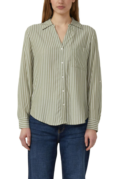 Легкая блуза из вискозы в полоску S.Oliver