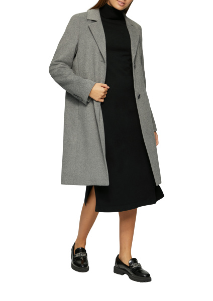 Трикотажное платье-водолазка черного цвета S.Oliver