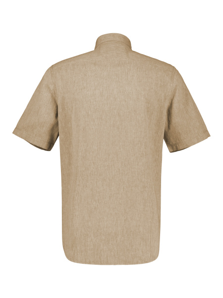 Сорочка из смеси льна и хлопка бежевая  Lerros