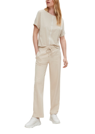 Хлопковая блуза-футболка  Comma Ci