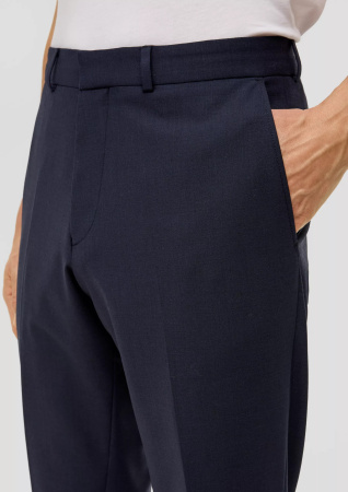 Классические брюки с шерстью темно-синие S.Oliver