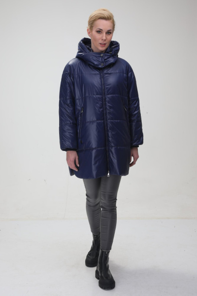 Удлиненная куртка синего цвета HOLLI Avi