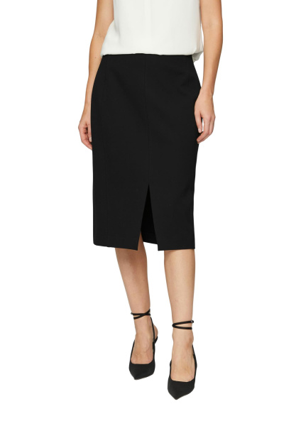 Юбка-карандаш с разрезом из плотного джерси S.Oliver