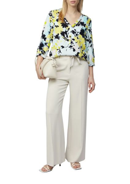 Блузка с принтом и V-вырезом Comma