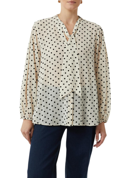 Шифоновая блуза в горошек Comma