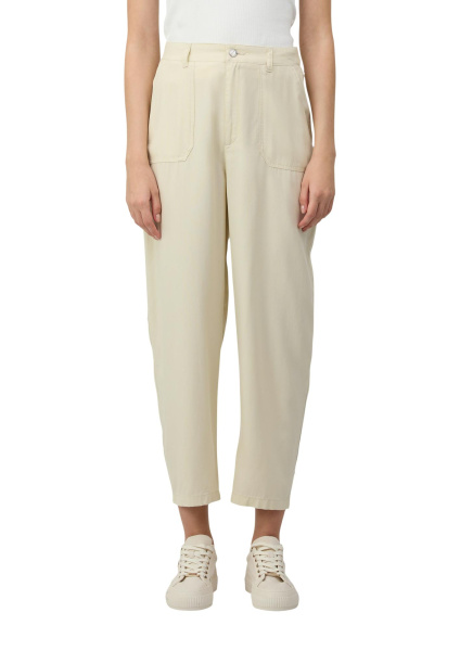 Летние брюки из лиоцелла молочного цвета S.Oliver 