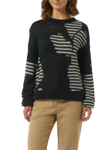 Джемпер с рисунком из шерсти альпаки Comma