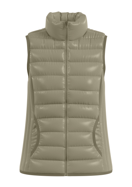 Стеганый жилет бронзового цвета QS by S.Oliver