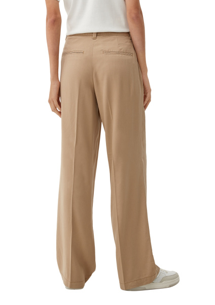 Струящиеся песочные брюки из вискозы S.Oliver
