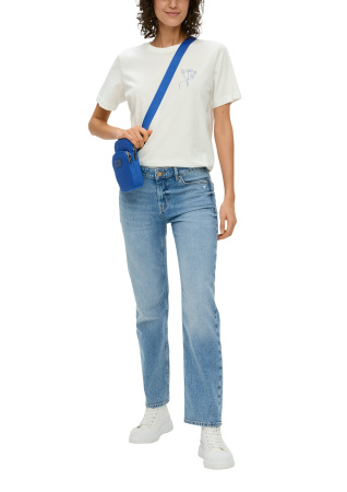 Футболка свободного кроя с оригинальным принтом S.Oliver